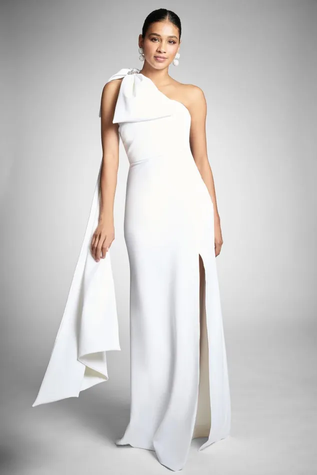 Ceremony Women Sachin and Babi Valeria Gown 8211 Ivory