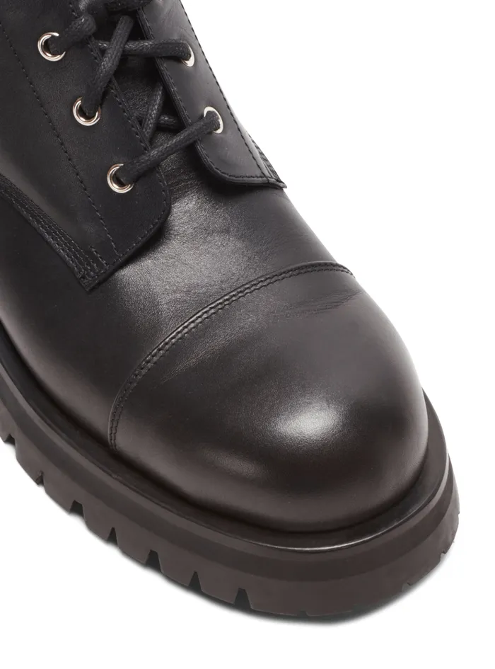 Charlie Leather Ranger Boots Black Men Balmain Boots And Rangers