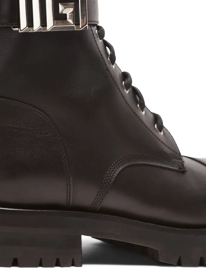 Charlie Leather Ranger Boots Black Men Balmain Boots And Rangers