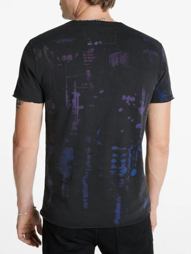 CITY LIGHTS TEE Charcoal Clothing John Varvatos Graphic Tees