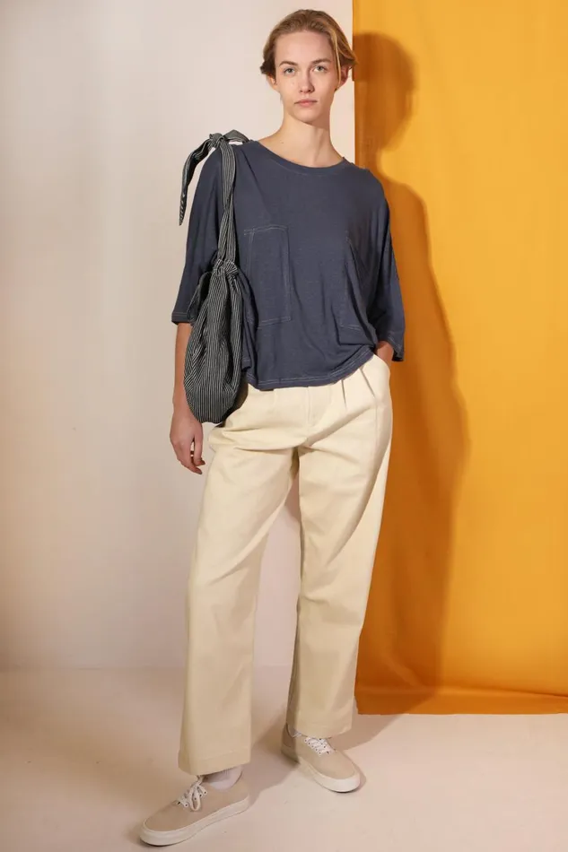 Classic Slacks Ecru Womens LF Markey Trousers