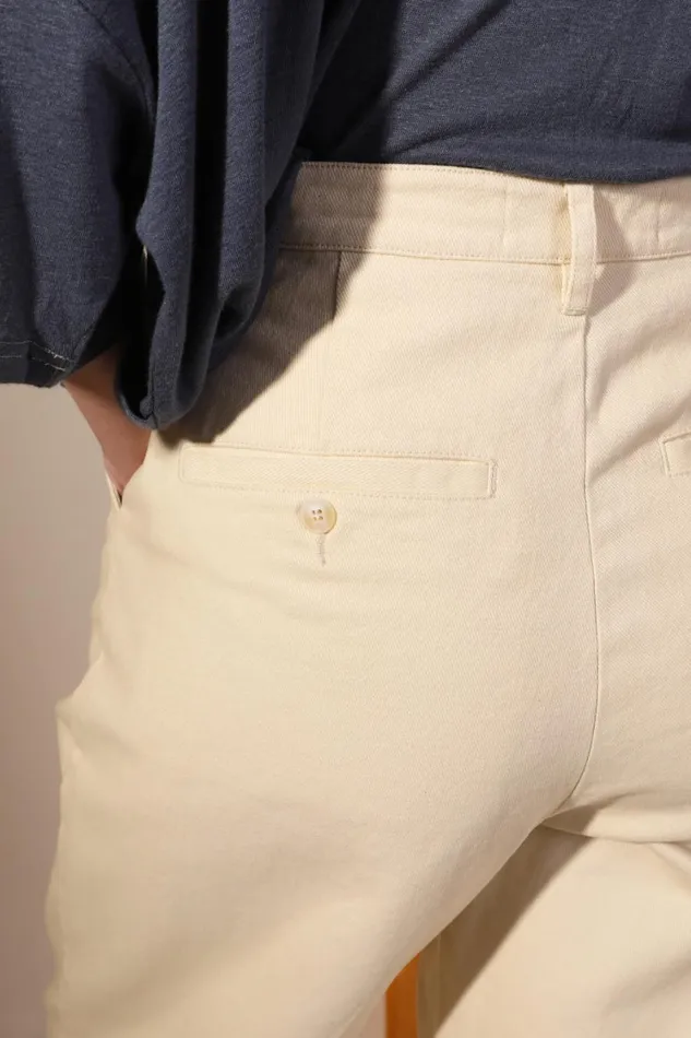 Classic Slacks Ecru Womens LF Markey Trousers