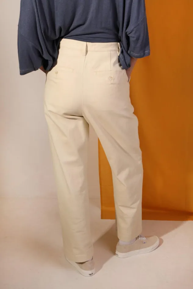 Classic Slacks Ecru Womens LF Markey Trousers