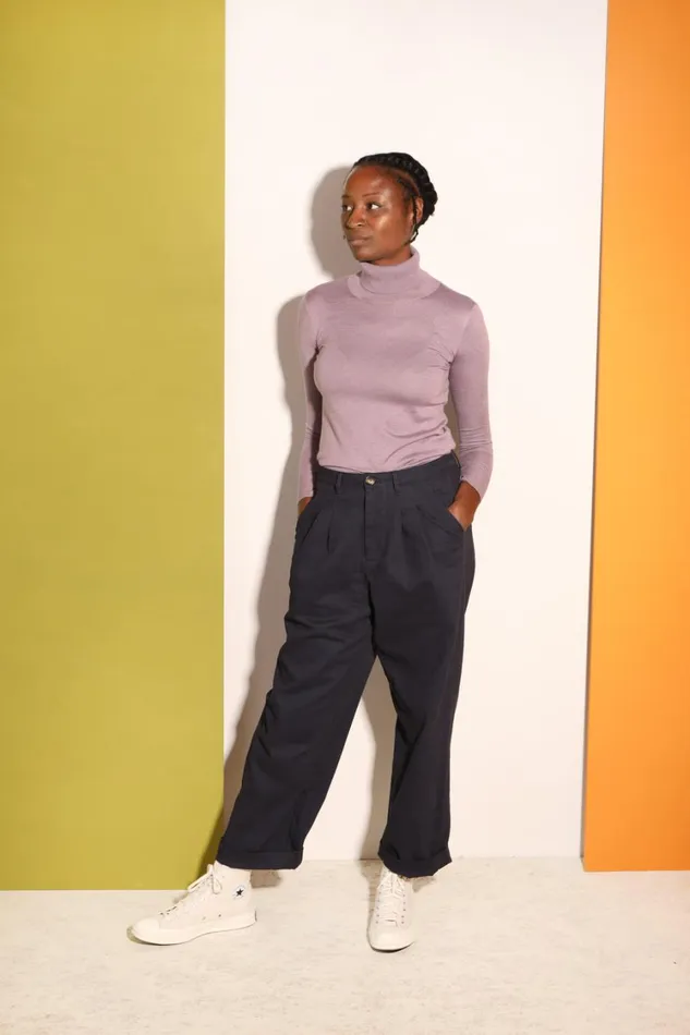 Classic Slacks Prussian Blue Womens LF Markey Trousers