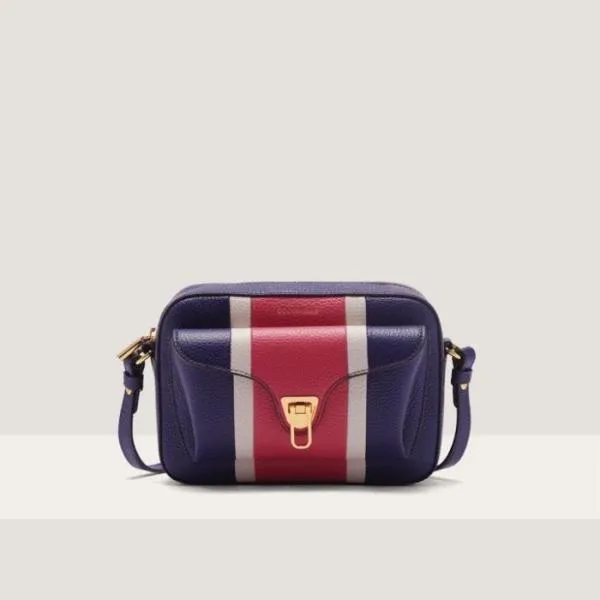 Coccinelle Beat College Patch Small Royrosewolamb Women Coccinelle Crossbody Bags