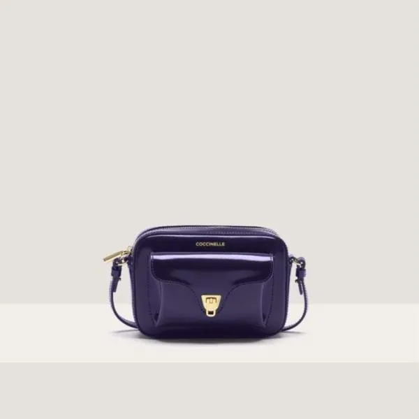 Coccinelle Beat Shiny Calf Mini Royal Blue Women Coccinelle Mini Bags