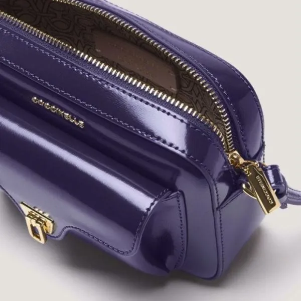 Coccinelle Beat Shiny Calf Mini Royal Blue Women Coccinelle Mini Bags Coccinelle Beat Shiny Calf Mini Royal Blue Women Coccinelle Mini Bags