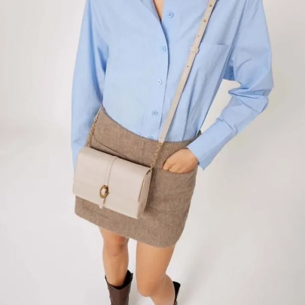 Coccinelle Dorian Lambskin White Women Coccinelle Mini Bags Coccinelle Dorian Lambskin White Women Coccinelle Mini Bags