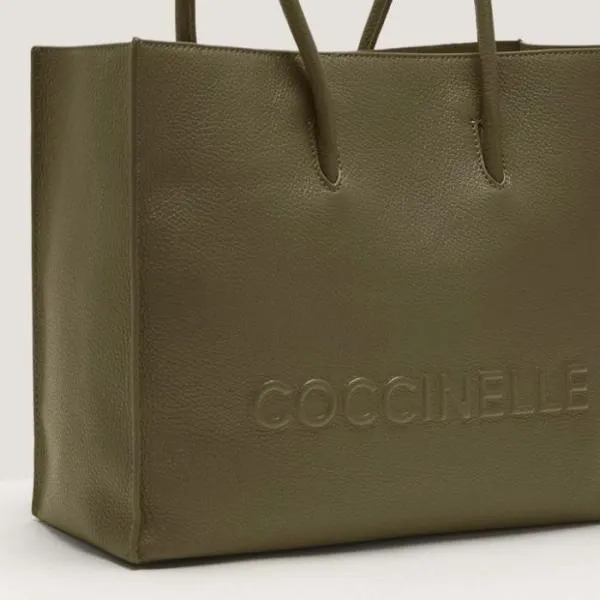 Coccinelle Myrtha Maxi Logo Medium Laurel Green Women Coccinelle Top Handle Bag Coccinelle Myrtha Maxi Logo Medium Laurel Green Women Coccinelle Top Handle Bag
