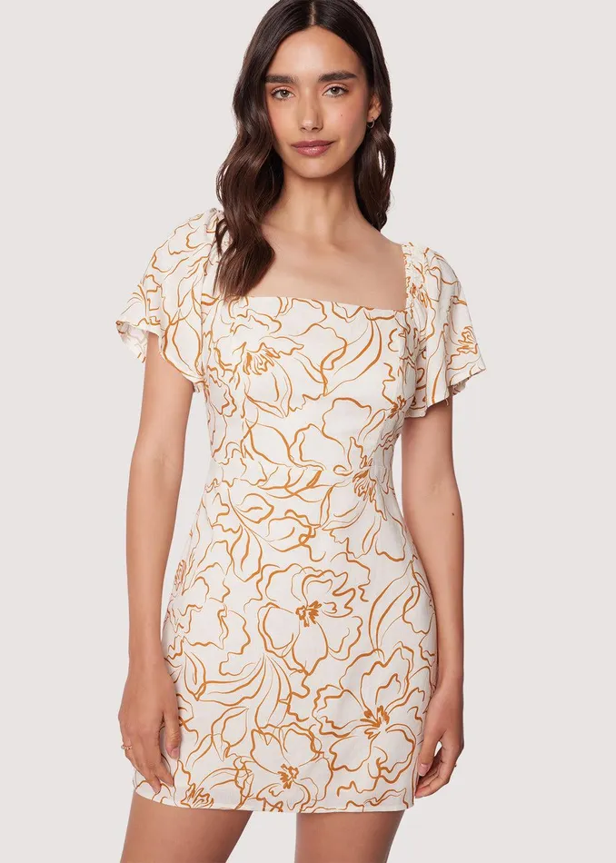 Confianza Mini Dress Creamfloral Women Lost Wander Dresses