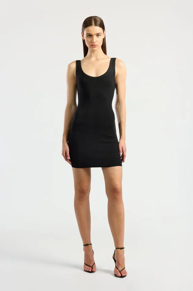 COTTON CITIZEN DRESSES Verona Mini Dress Jet Black 8211 Women