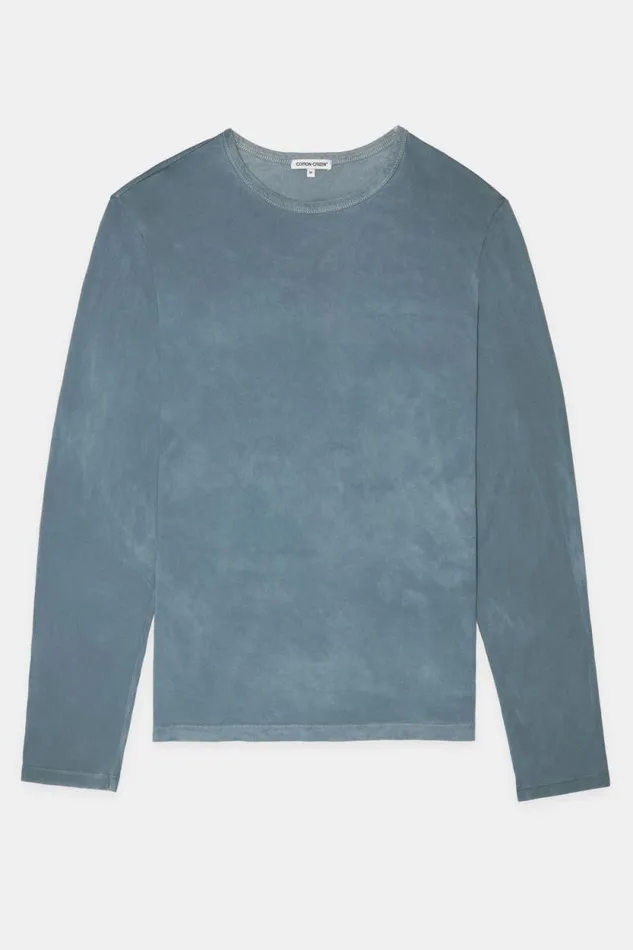 COTTON CITIZEN SHIRTS Classic Crew Long Sleeve Shirt Vintage Azul 8211 Men