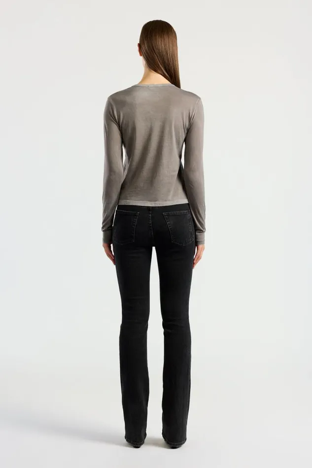 COTTON CITIZEN SHIRTS Standard Long Sleeve Shirt Vintage Cement 8211 Women