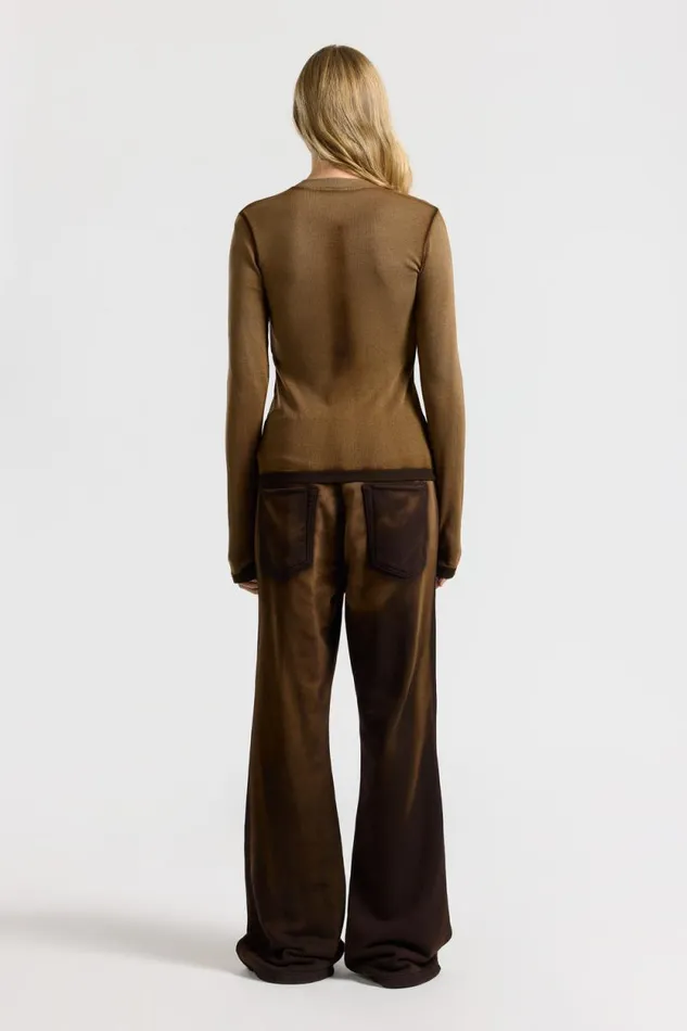 COTTON CITIZEN SHIRTS Verona Henley Espresso Cast 8211 Women