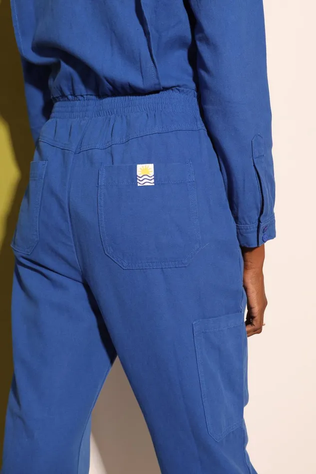 Danny Boilersuit Cobalt Canvas Womens LF Markey One Pieces
