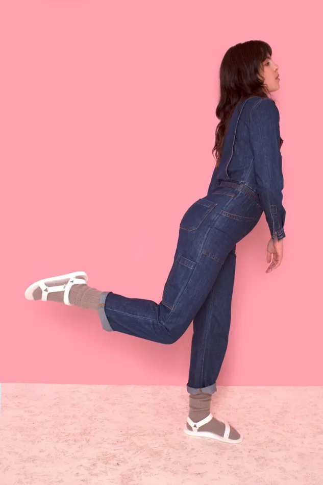 Danny Longsleeve Boilersuit Indigo Womens LF Markey One Pieces