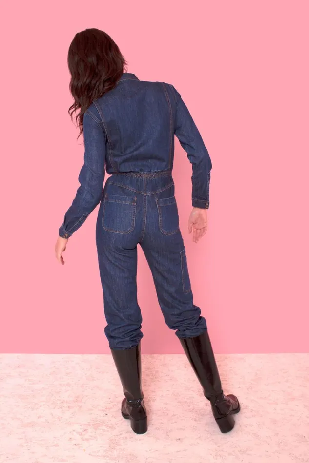 Danny Longsleeve Boilersuit Indigo Womens LF Markey One Pieces