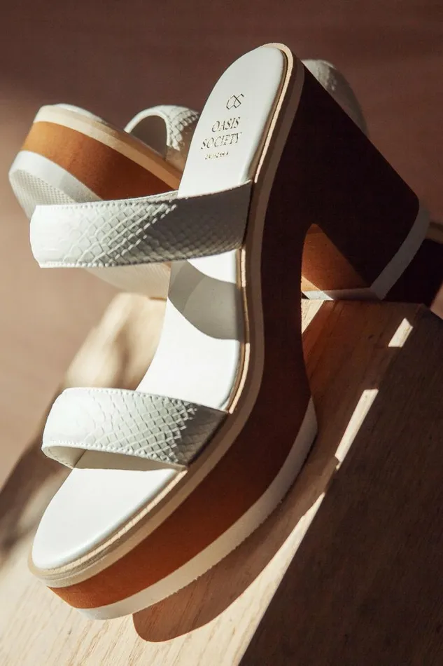 Daphine Platform Heels In White 8211 FINAL SALE White Women Bohme Shoes