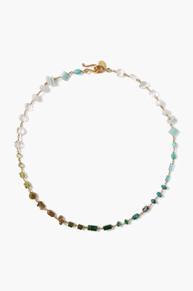 Daphne Beaded Necklace Turquoise Mix Women Chan Luu Necklaces