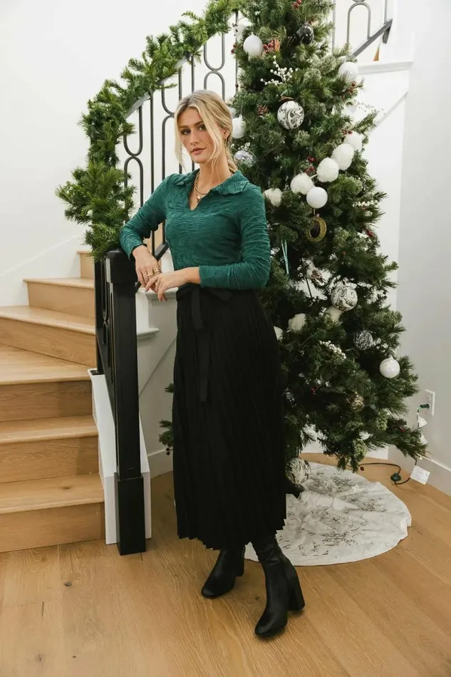 Darra Textured Top In Green Green Women Bohme Tees and Tanks
