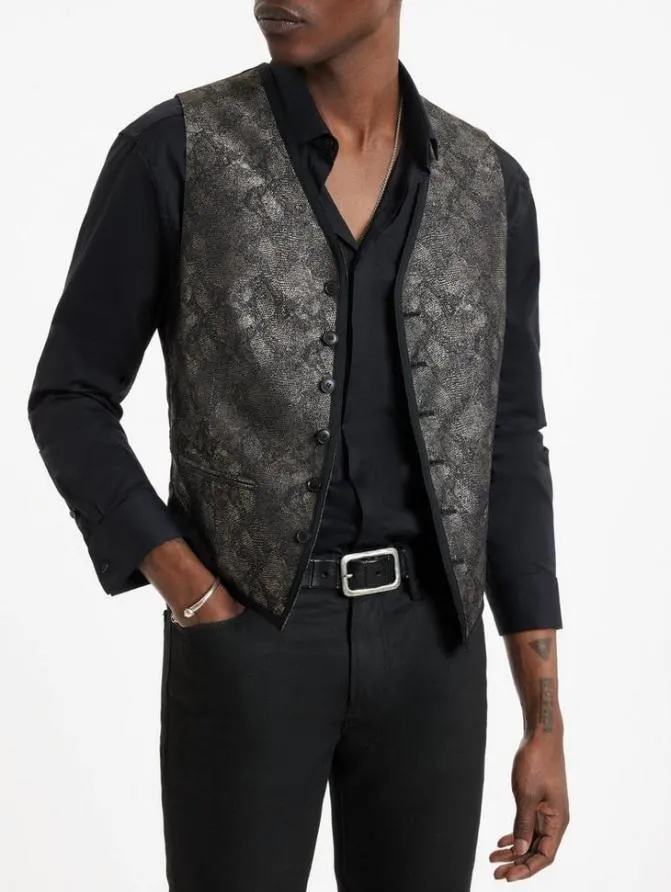 DAVIE VEST Almond Clothing John Varvatos Suiting