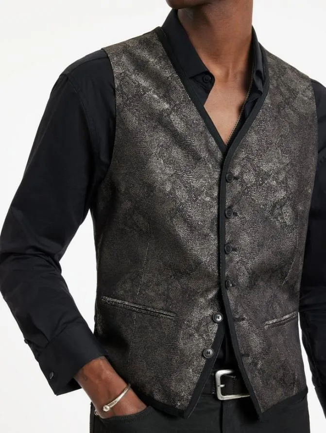 DAVIE VEST Almond Clothing John Varvatos Suiting