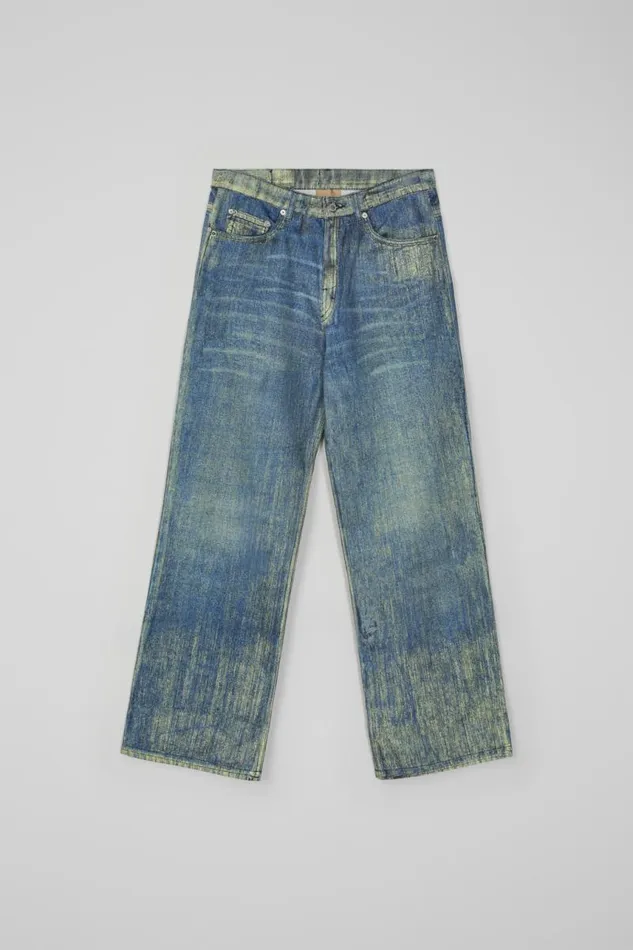 Denim Men Camper Denim Sand Blue Paint Print Denim Jeans Denim Men Camper Denim Sand Blue Paint Print Denim Jeans