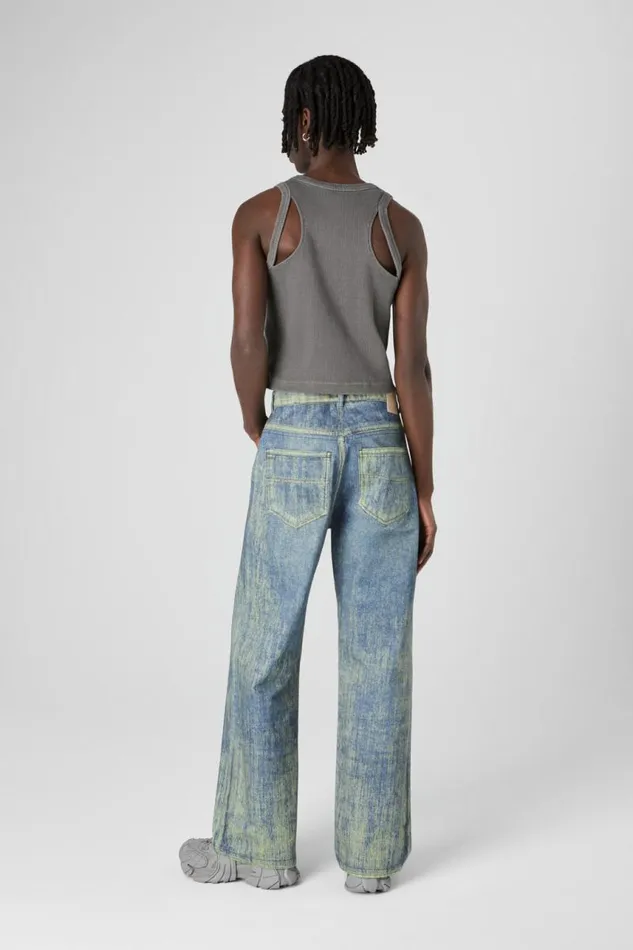 Denim Men Camper Denim Sand Blue Paint Print Denim Jeans Denim Men Camper Denim Sand Blue Paint Print Denim Jeans