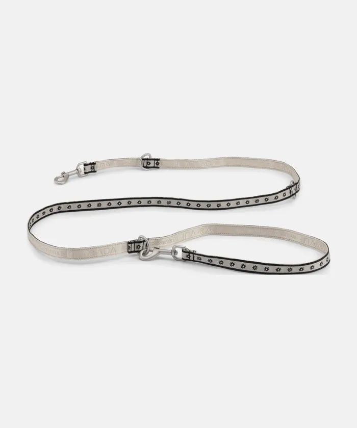 Dog Leash Long W Flowers 8211 Platin Accessories Ilse Jacobsen Vov and Vuf