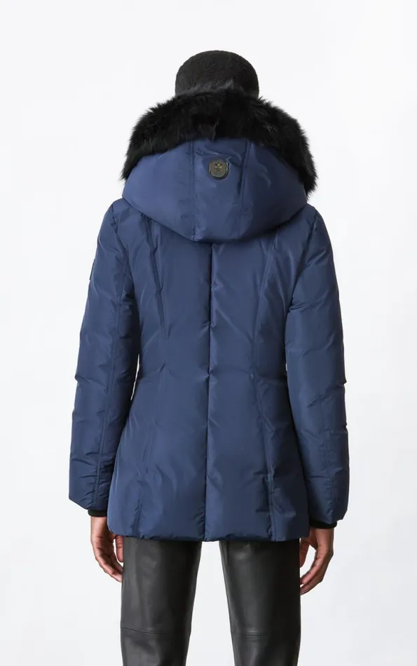 Downs and Jackets Women Mackage ADALI Down Coat With Sheepskin Signature Mackage Collar Black Downs and Jackets Women Mackage ADALI Down Coat With Sheepskin Signature Mackage Collar Black