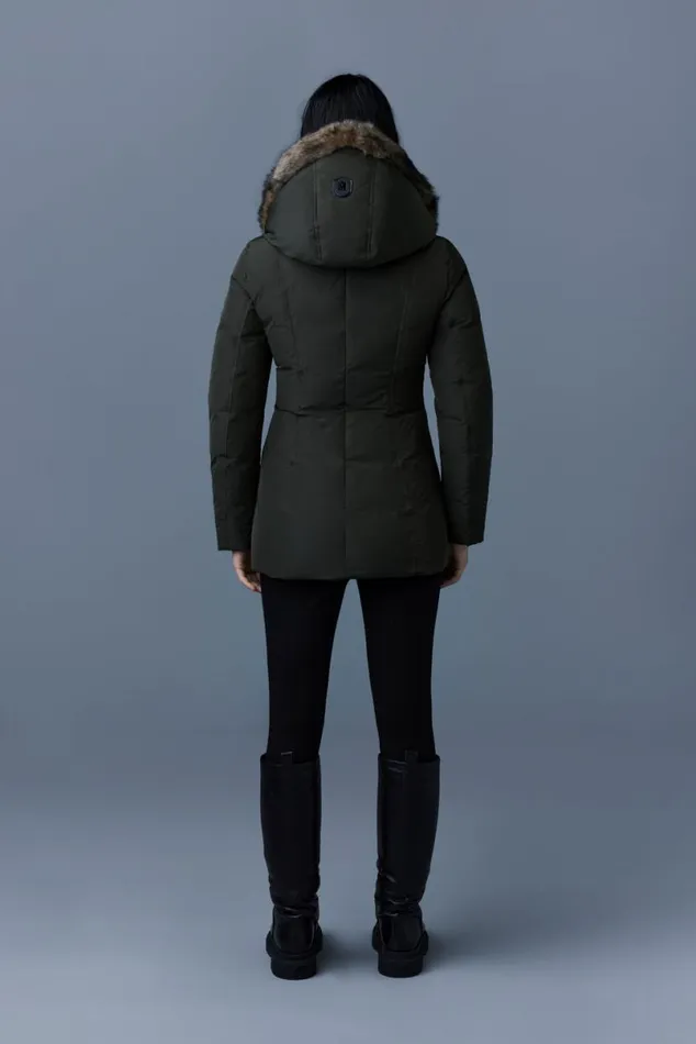 Downs and Jackets Women Mackage ADALI Down Coat With Sheepskin Signature Mackage Collar Black Downs and Jackets Women Mackage ADALI Down Coat With Sheepskin Signature Mackage Collar Black