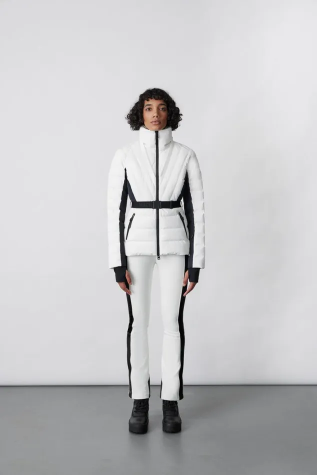 Downs and Jackets Women Mackage ELITA Down Ski Jacket With Removable Blue Fox Fur Trim Milkshake Downs and Jackets Women Mackage ELITA Down Ski Jacket With Removable Blue Fox Fur Trim Milkshake