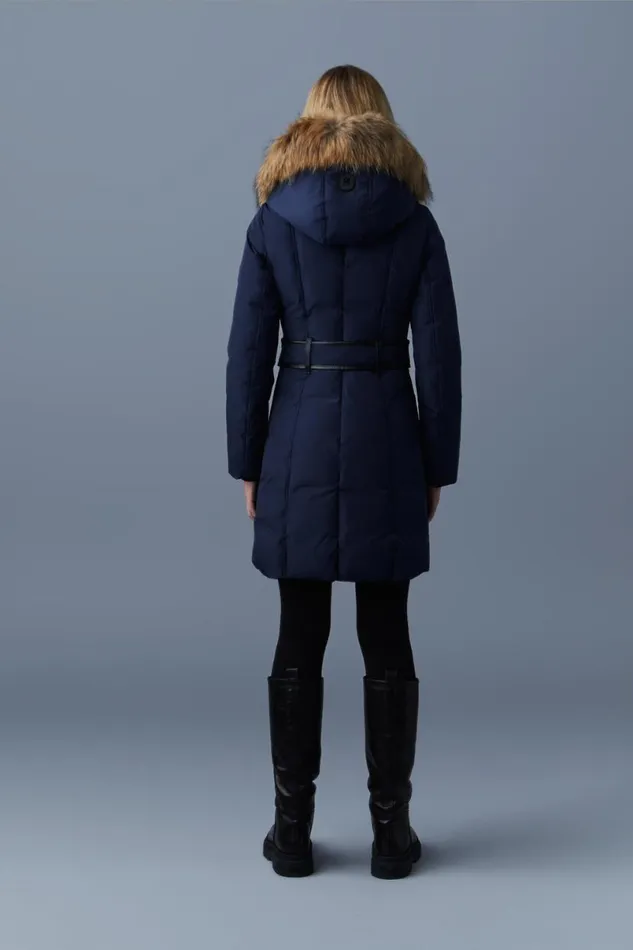 Downs and Jackets Women Mackage KAY Down Coat With Natural Fur Signature Mackage Collar Black Downs and Jackets Women Mackage KAY Down Coat With Natural Fur Signature Mackage Collar Black