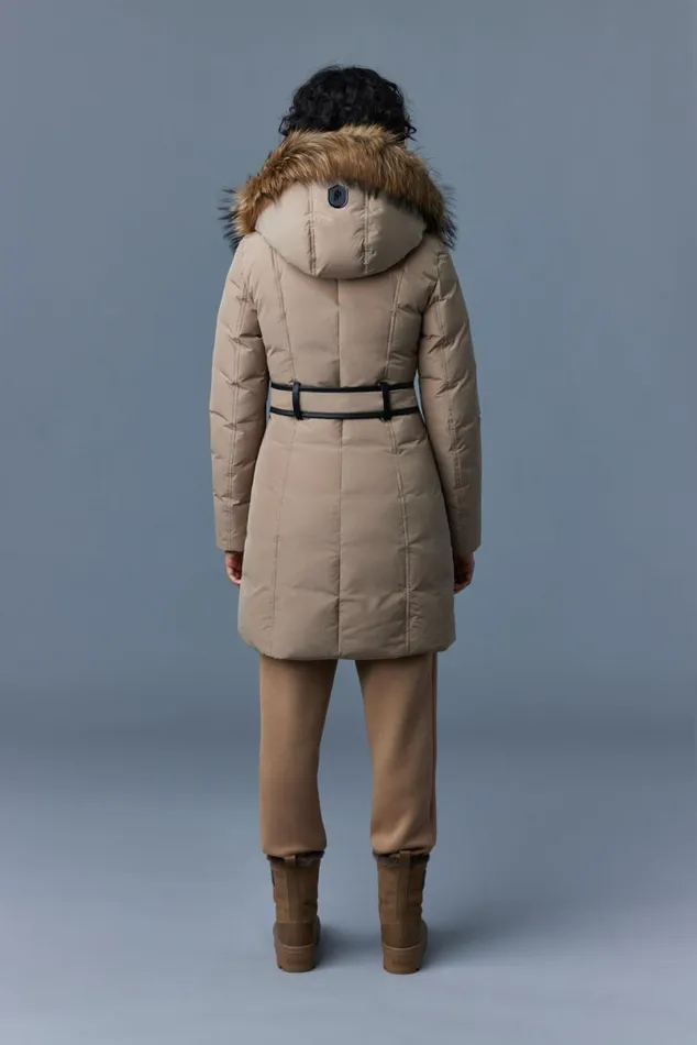 Downs and Jackets Women Mackage KAY Down Coat With Natural Fur Signature Mackage Collar Black Downs and Jackets Women Mackage KAY Down Coat With Natural Fur Signature Mackage Collar Black