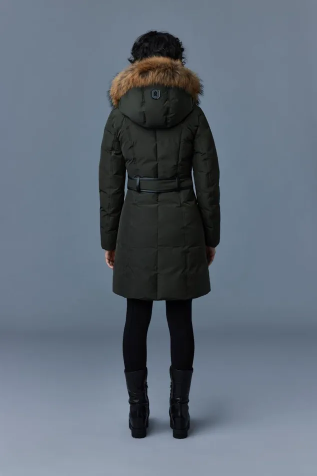Downs and Jackets Women Mackage KAY Down Coat With Natural Fur Signature Mackage Collar Black Downs and Jackets Women Mackage KAY Down Coat With Natural Fur Signature Mackage Collar Black