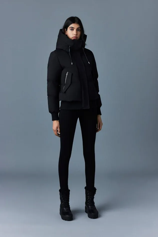 Downs and Jackets Women Mackage NEFINFZ Nordich Tech Down Jacket With Hood Black Downs and Jackets Women Mackage NEFINFZ Nordich Tech Down Jacket With Hood Black