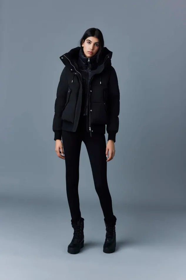 Downs and Jackets Women Mackage NEFINFZ Nordich Tech Down Jacket With Hood Black Downs and Jackets Women Mackage NEFINFZ Nordich Tech Down Jacket With Hood Black