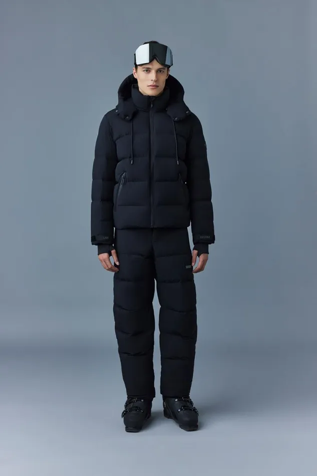 Downs and Parkas Men Mackage SAMUELSKI Medium Down Jacket With Hood Sky Blue Downs and Parkas Men Mackage SAMUELSKI Medium Down Jacket With Hood Sky Blue