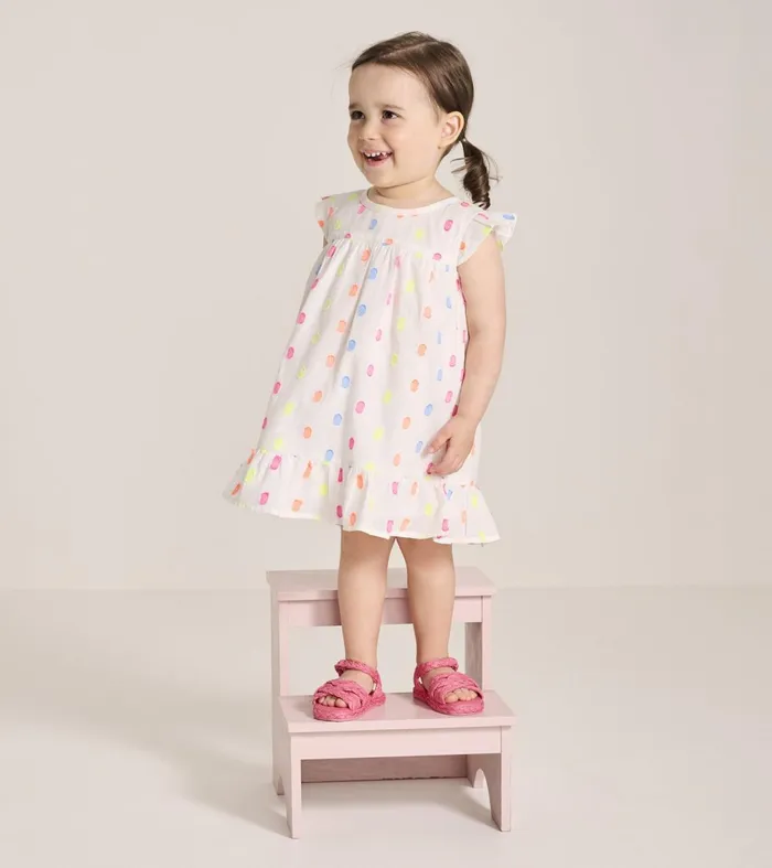Dresses Baby and Toddler Hatley Baby and Toddler Girls Summer Dots Flounce Dress