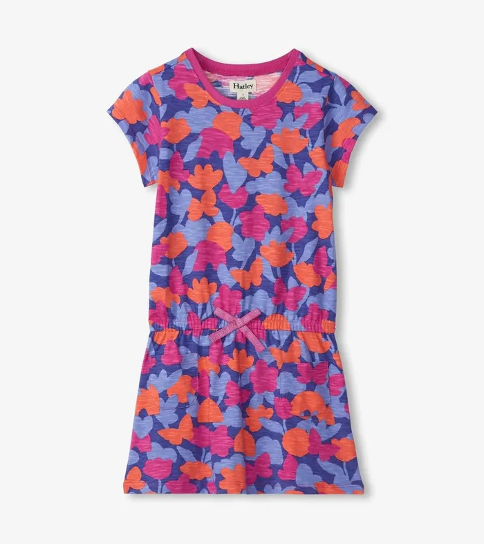 Dresses Girls Hatley Girls Playful Camo Drop Waist TShirt Dress