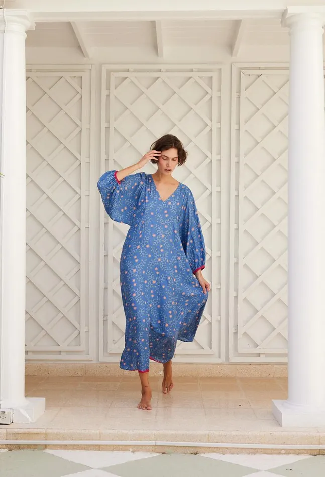 Dresses Shop Natalie Martin ALICE DRESS Pinwheel Denim
