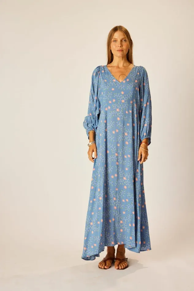 Dresses Shop Natalie Martin ALICE DRESS Pinwheel Denim