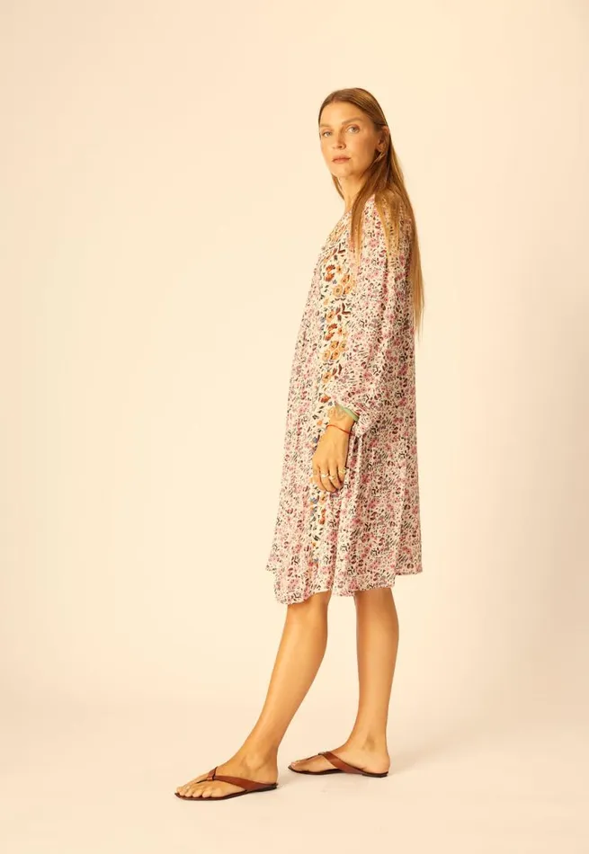 Dresses Shop Natalie Martin FIORE SHORT DRESS Petite Fleur Rose