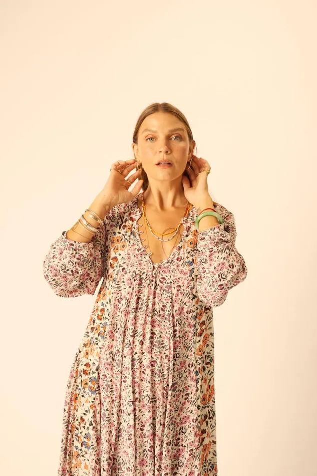 Dresses Shop Natalie Martin FIORE SHORT DRESS Petite Fleur Rose