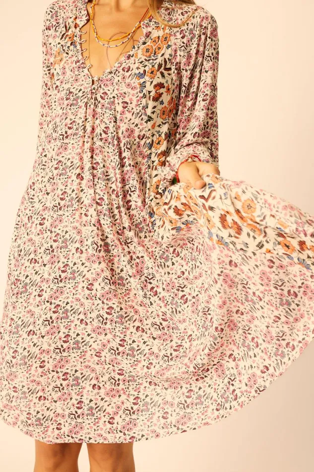 Dresses Shop Natalie Martin FIORE SHORT DRESS Petite Fleur Rose