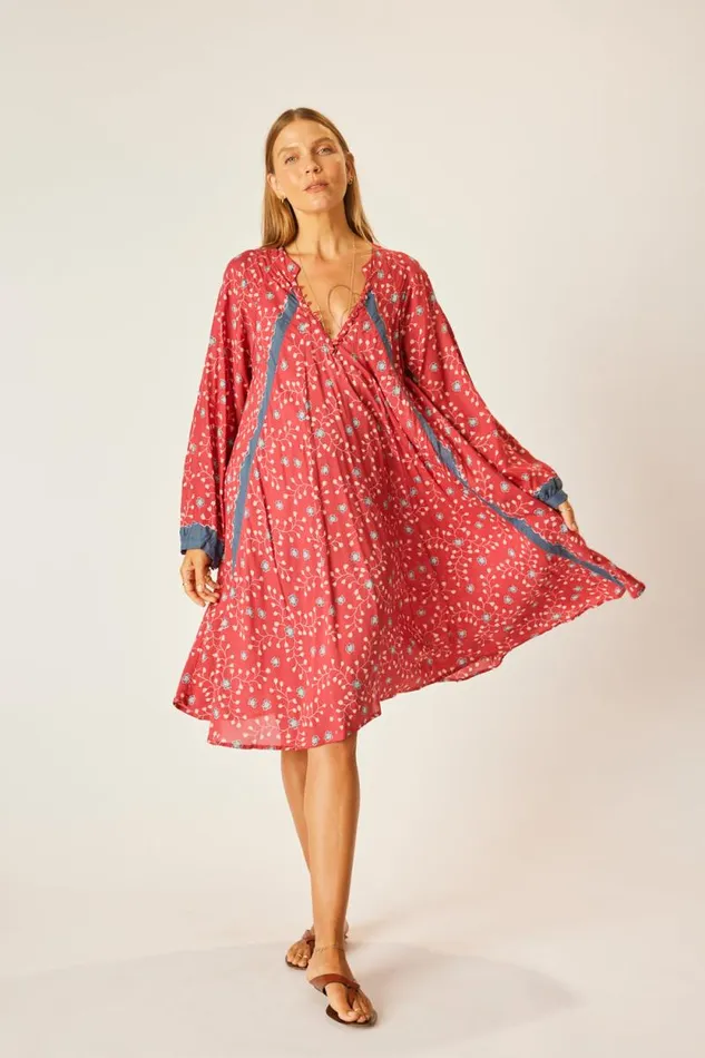 Dresses Shop Natalie Martin FIORE SHORT DRESS Pinwheel Barn Red