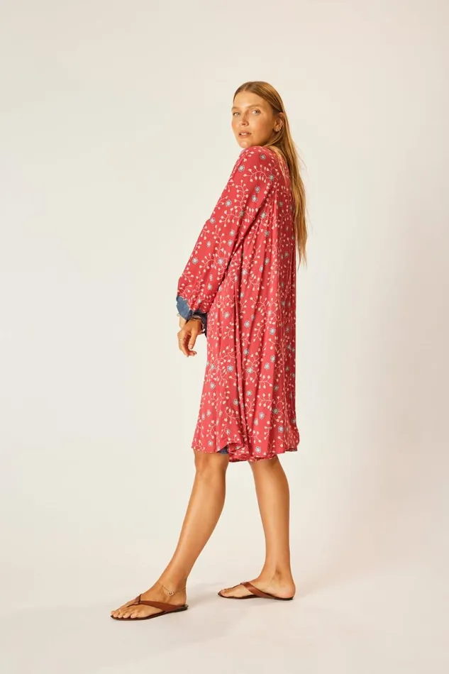 Dresses Shop Natalie Martin FIORE SHORT DRESS Pinwheel Barn Red