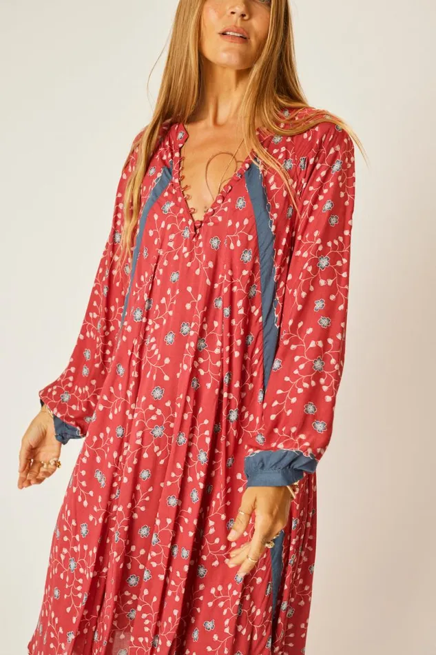 Dresses Shop Natalie Martin FIORE SHORT DRESS Pinwheel Barn Red