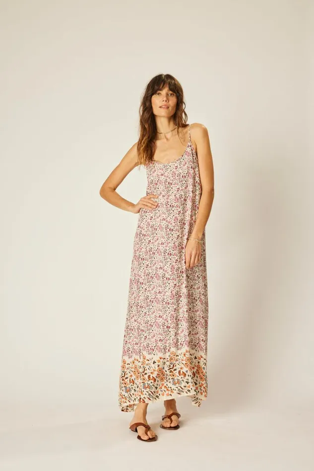 Dresses Shop Natalie Martin HEATHER MAXI Petite Fleur Rose
