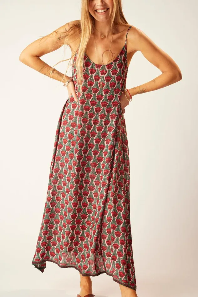 Dresses Shop Natalie Martin HEATHER MAXI Tulip Venetian Red